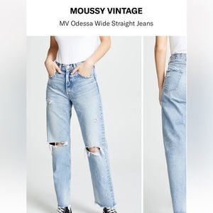 Moussy Vintage MV Odessa Wide Straight Jeans